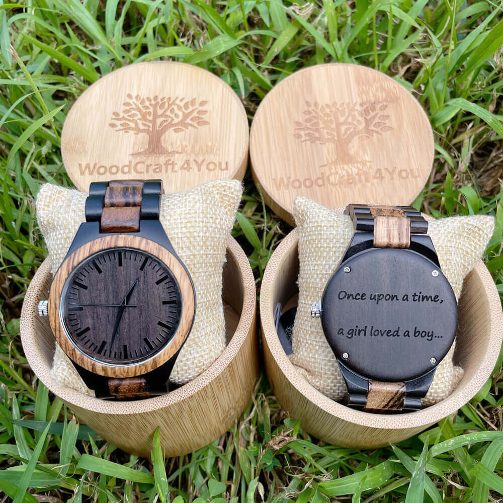 Wooden Watches for Men Engraved