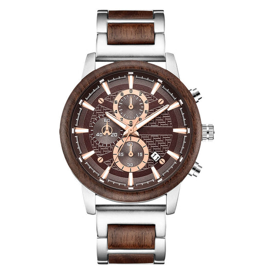 Multi-function Watch Walnut Wood