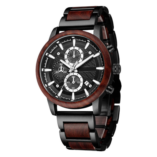 Multi-function Watch Red Sandalwood