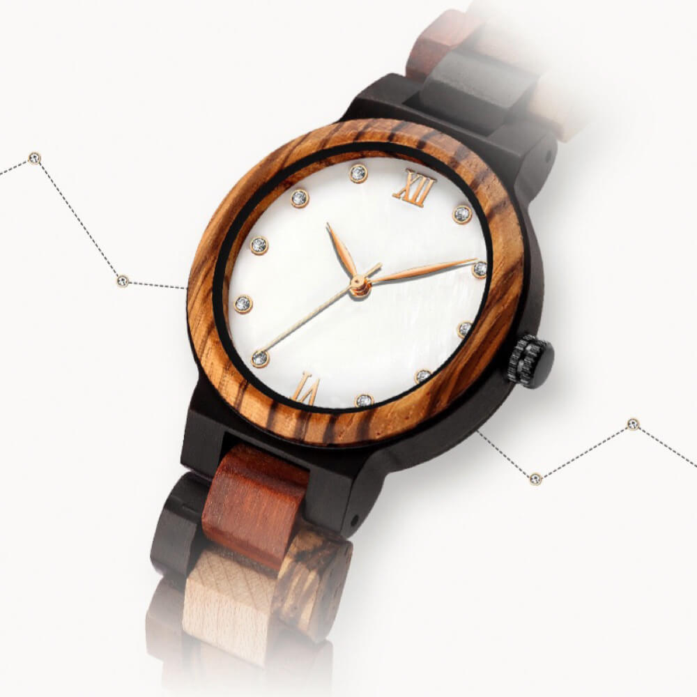 Multi-Colour Lady Watch White Face