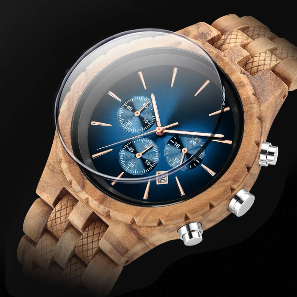 Classic Walnut Wood Watch
