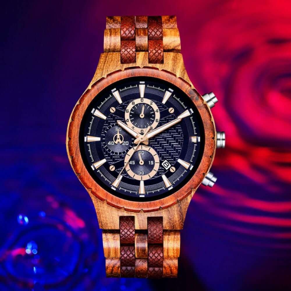 Zebra&Red Sandalwood Watch