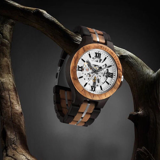 Mechanical Wooden Watch Oliva Wood